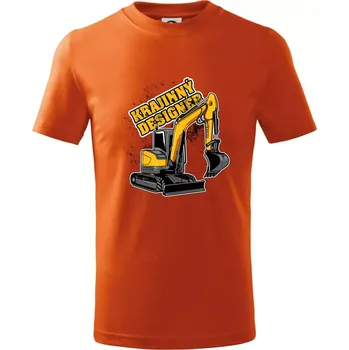 Chlapecké oblečení Krajinný designér - Tričko dětské bavlněné - 104-110cm / 3-4 roky ( Oranžová )