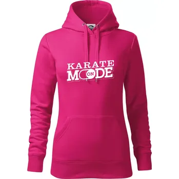 Dámská mikina Karate mode - Mikina dámská Cape s kapucí - 2XL ( Purpurová )