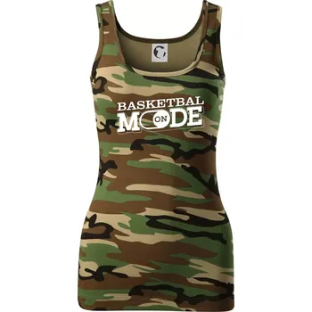 Basketbal mode - Dámské Maskáčové tílko - L ( Hnědý maskáč )