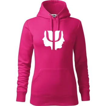 Dámská mikina Psychologie hlavy - Mikina dámská Cape s kapucí - XS ( Purpurová )