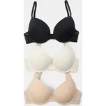 Sinsay - Push-up podprsenka 3 pack - vícebarevná - 007FA-MLC - 007FA-MLC-70C