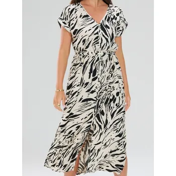 Dámské šaty Sinsay - Midi šaty - vícebarevná - 654FI-MLC - 654FI-MLC-XXL