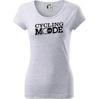 Dámské tričko Cycling mode - Dámské triko Pure - XS ( Světlešedý Melír )