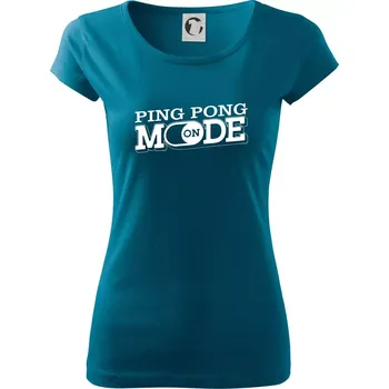 Ping pong mode - Dámské triko Pure - M ( Petrolejová )