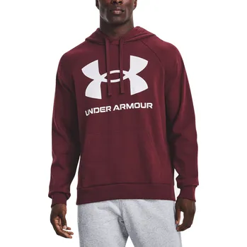 Pánská mikina Under Armour Rival Fleece Big Logo 1357093-690 Chestnut Red/Onyx White M