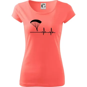 Paragliding EKG - Dámské triko Pure - L ( Korálová )