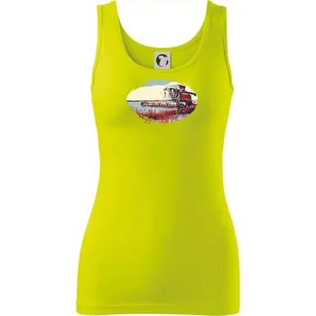 Dámské tričko Kombajn vintage - Dámské tílko - XS ( Limetková )