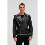 BUNDA KARL LAGERFELD HUNS PICK STUD LEATHER JACKET BLACK