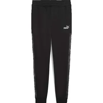 Pánské tepláky Puma ESSENTIALS CAMO SWEAT PANTS FL M Černá, Tmavě šedá, Bílá