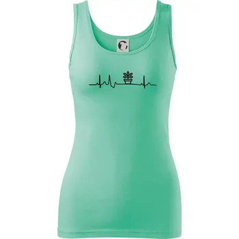 Dámské oblečení EKG fíkus - Dámské tílko - M ( Mátová )