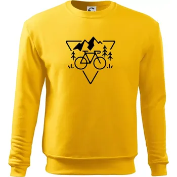 Pánská mikina Cyklo trojúhelník - Mikina Essential pánská - M ( Žlutá )