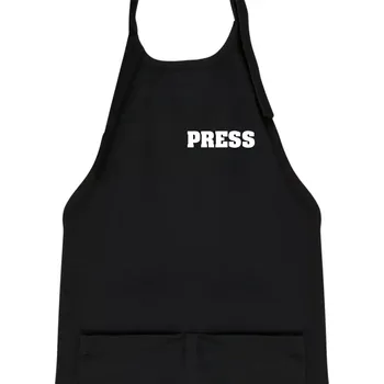 Kuchyňská zástěra Novinář nápis - Press - Dětská zástěra na vaření - Univerzální velikost ( Černá )