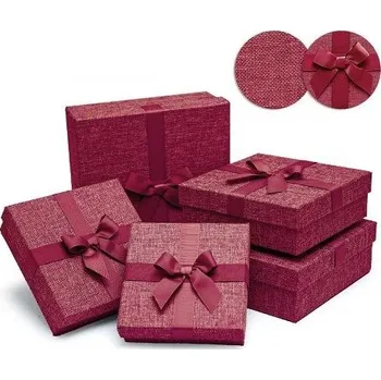 ARGUS Sada 5 ks dárkových krabic textilní 25005182