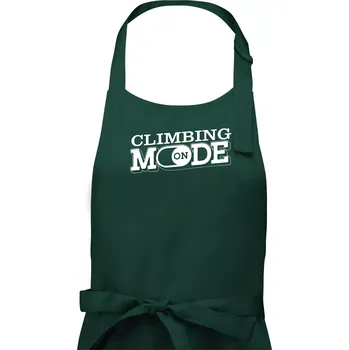 Kuchyňská zástěra Climbing mode - Dámská zástěra na vaření - Univerzální velikost ( Lahvově zelená )