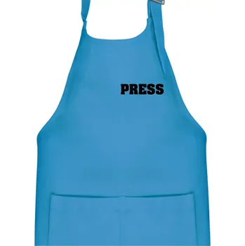 Kuchyňská zástěra Novinář nápis - Press - Dětská zástěra na vaření - Univerzální velikost ( Světlý tyrkys )