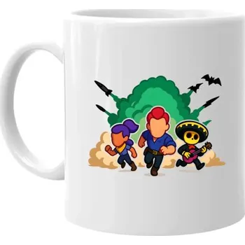 Žertovný předmět Brawl Stars - postavy ze hry - hrnek s potiskem- Tričkový.cz