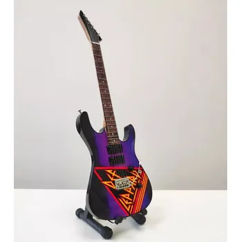 Elektrická kytara Miniatura kytary Music Legends PPT-MK071 Phil Collen Def Leppard Jackson Tribute Logo