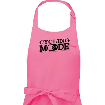 Kuchyňská zástěra Cycling mode - Dámská zástěra na vaření - Univerzální velikost ( Růžová )