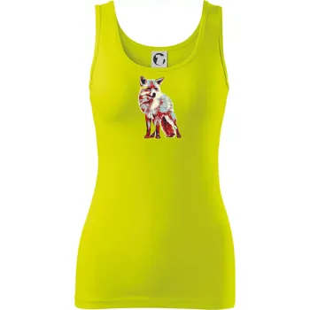 Liška vintage - Dámské tílko - S ( Limetková )