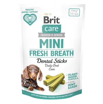Pamlsek pro psa Brit Care Dog Mini treats FRESH BREATH, 7 pcs 120 g