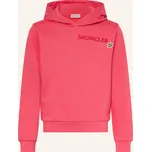 Moncler Enfant Dívčí Mikina S Kapucí, světle červená, 128