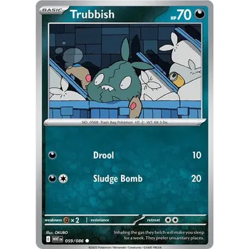 Karetní hra Trubbish 059/086 - White Flare Typ karty: Reverse Holo