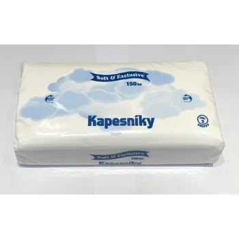 Papírový kapesník Soft Exclusive kapesníky sáček 150ks 2vrstvy
