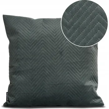 Polštář Polštář do obývacího pokoje Dekorativní 50x50 Velvet Prošívaná Cikcak Šedý
