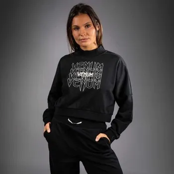 Dámská mikina Dámská mikina Venum PULSE CROPPED SWEATSHIRT XS Černá, Bílá