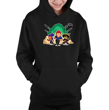 Žertovný předmět Tričkový.cz - Brawl Stars - postavy ze hry - dětská mikina s kapucí
