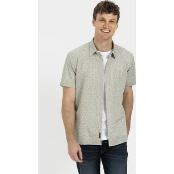 Pánská košile KOŠILE CAMEL ACTIVE SHORTSLEEVE SHIRT KHAKI