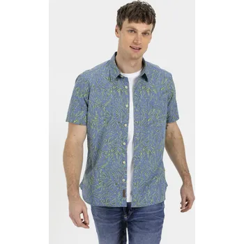 Pánská móda KOŠILE CAMEL ACTIVE SHORTSLEEVE SHIRT ELEMENTAL BLUE