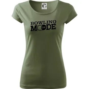 Dámské oblečení Bowling mode - Dámské triko Pure - XL ( Khaki )