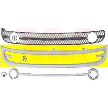 Nárazník Větrací mřížka, nárazník VAN WEZEL 5803599