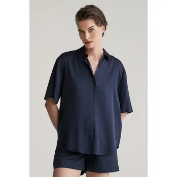 Dámská košile KOŠILE GANT REL SS SHIRT EVENING BLUE