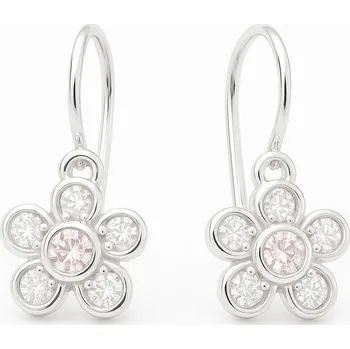 Náušnice Zlaté 585/1000 náušnice z bílého zlata kytičky brizura 6019B W/P