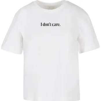I Don´t Care Tee - white 5XL