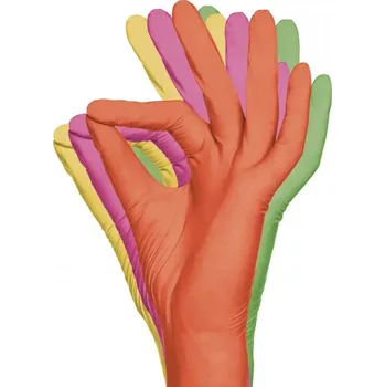 Vyšetřovací rukavice Vyšetřovací rukavice nitrilové bez pudru Tutti Frutti, 96 ks L