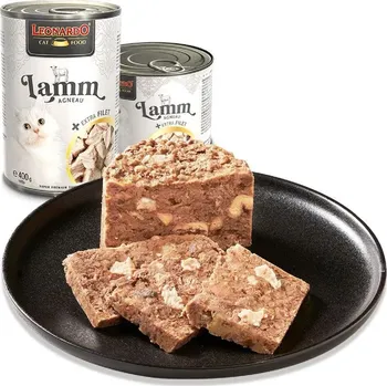 Krmivo pro kočku LEONARDO Cat Jehněčí + extra Filet 400g