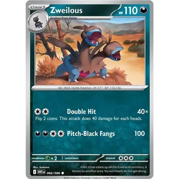 Sběratelská karetní hra Zweilous 066/086 - White Flare Typ karty: Non-Holo