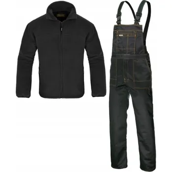 Pracovní obuv PRACOVNÍ ODĚV SOUPRAVA kalhoty s laclem + FLEECE BOZP DO PRÁCE velikost 60