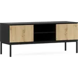 TV stolek LANZZI 120x40 cm, černá/dub artisan