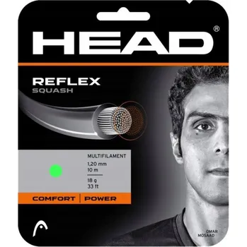 Struna na výplet tenisové rakety Výplet na squash HEAD REFLEX Zelený 1,10 mm 10 m