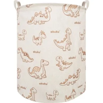 úložný prostor na hračky Koš na hračky, skládací - Dino béžový