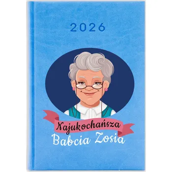 Kalendář Knižkový kalendář 2026 A5 FunnyCase modrý