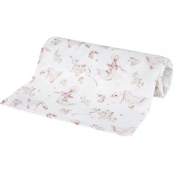 Luxusní osuška, plenka 110x110cm, bambusová, Husičky