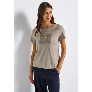 Dámské tričko Street One 323910 Barva: Hnědá, Velikost: 44