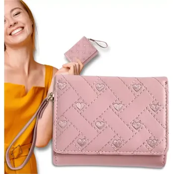 Peněženka Malá peněženka PURSE R25R (Růžová malá dámská peněženka 10,5 x 8 x 3,7 cm)