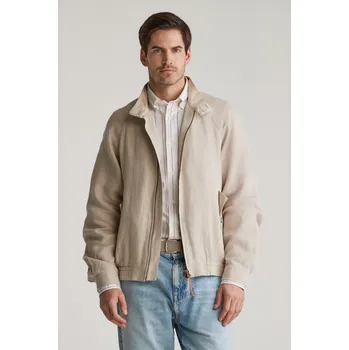 BUNDA GANT LINEN HARRINGTON JACKET DRY SAND