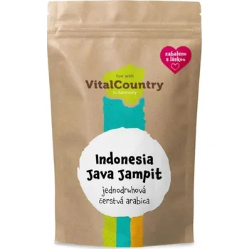Káva Vital Country s.r.o. Zrnková káva Indonesia Java Jampit 1000g